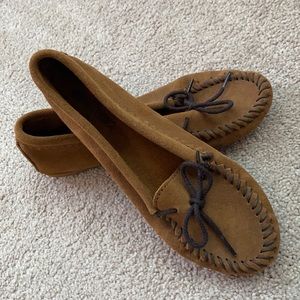 Minnetonka leather loafers